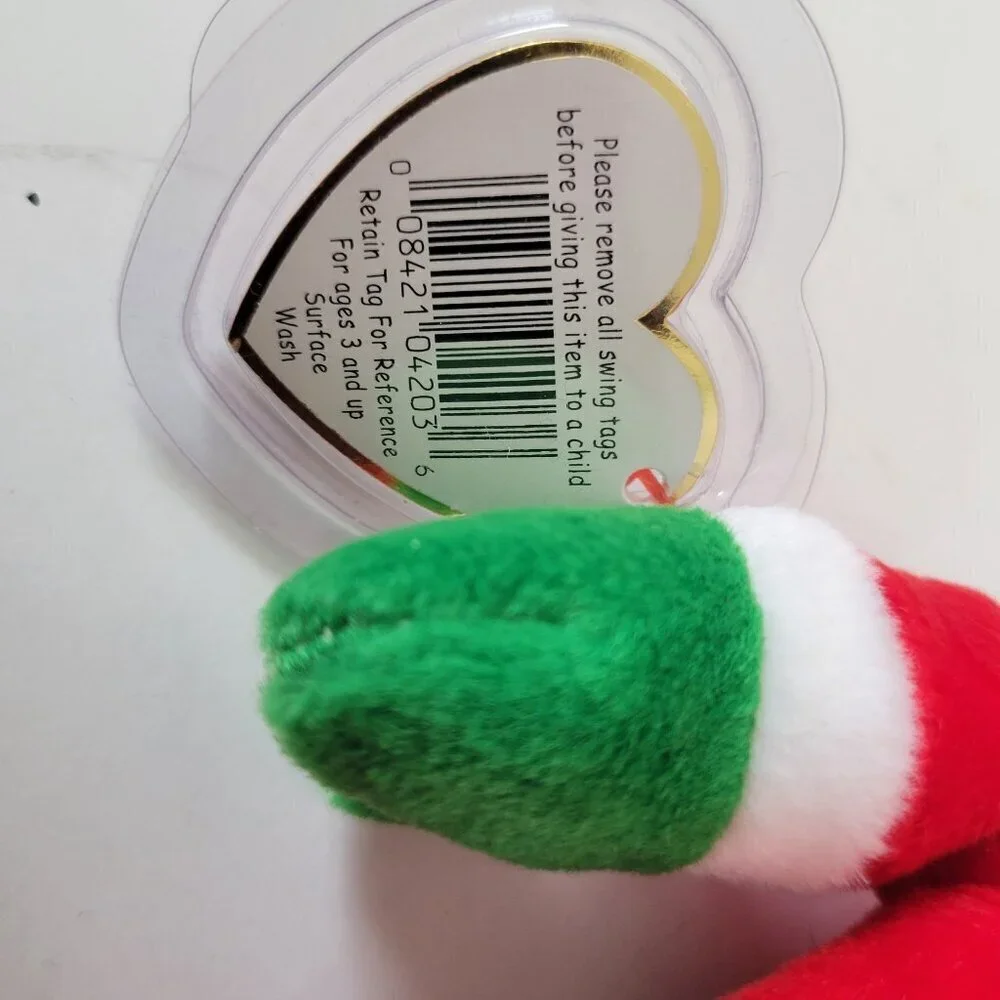Ty Beanie Baby Christmas Lot Vintage Santa Snowball 1998 Holiday Teddy Flaky New